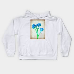 Forget Me Not Flower Kids Hoodie